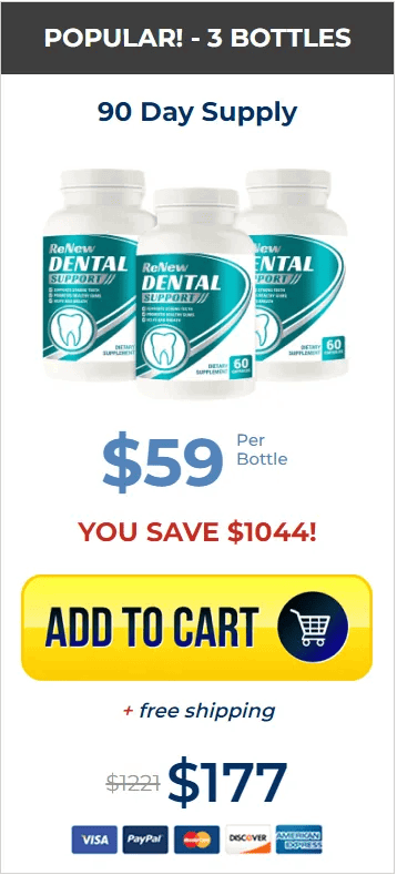 Order Renew Dental Support 3 bottles